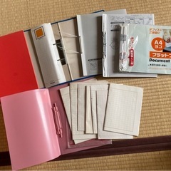 ファイル&原稿用紙の画像