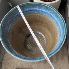 睡蓮鉢　特大　信楽焼の画像