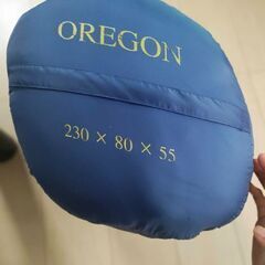 厚手　寝袋　シュラフ　ブルーの画像