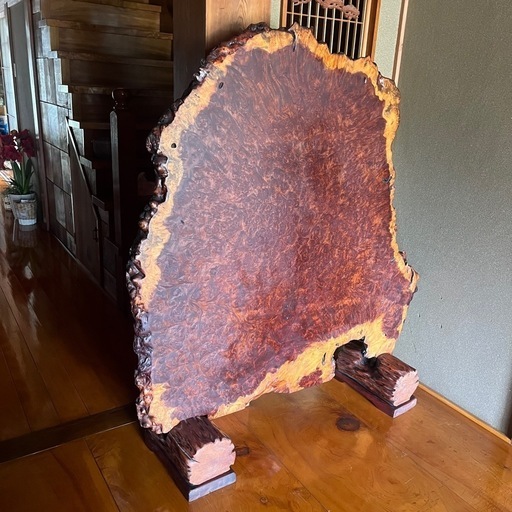 花梨　衝立　一枚板　135×150