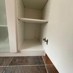 ニトリ　キャビネット　白の画像