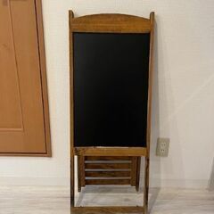 A看板・黒板・手書き・木製・組み立て式の画像