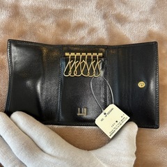 未使用dunhillダンヒル6連キーケース紳士小物blackブラック黒イタリア製イタリー製メイドインイタリアメンズ男性用箱付きの画像