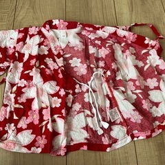 女の子、甚平、80、花の画像