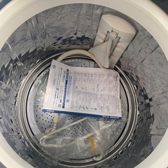 NO B431🌈福岡市内配送設置無料✨🌈縦型洗濯乾燥機 ホワイト系 ES-TX8E-W [洗濯8.0kg /乾燥4.5kg /ヒーター乾燥(排気タイプ) /上開き]の画像
