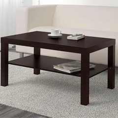 IKEA 黒 ローテーブルの画像