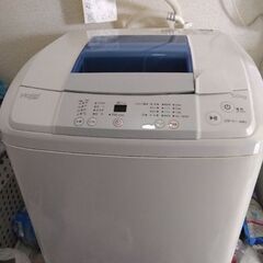 洗濯機 5kg ハイアール JW-K50LE （蓋破損あり）の画像