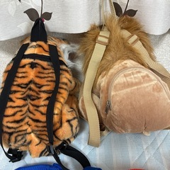 ぬいぐるみ　ライオン　虎　
リュック　バッグ　の画像