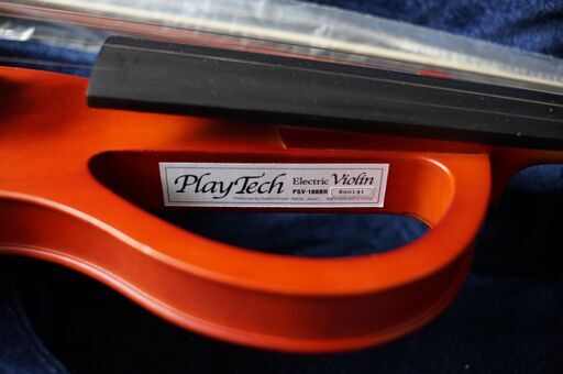 【値下げしました】Playtech エレクトリックバイオリン PSV-100BR  自宅や深夜の練習に最適