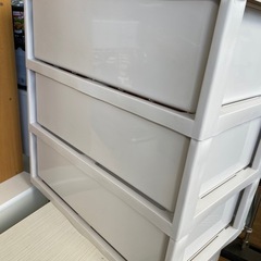 3段衣装ケース（グレー）の画像