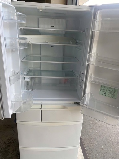 NO B424?福岡市内配送設置無料✨?NR-FVF453-W 冷蔵庫 ハーモニーホワイト [451L /6ドア /観音開きタイプ] 