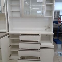 ★リユースのサカイ日立店★HJ7394 NITORI レンジボード ホワイト H201×D50×W140 クリーニング済み の画像