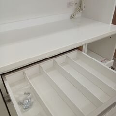 ★リユースのサカイ日立店★HJ7394 NITORI レンジボード ホワイト H201×D50×W140 クリーニング済み の画像