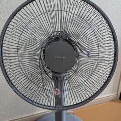 値下げ可 グレー 扇風機 美品 テクノス 使用1年未満の画像