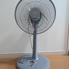 値下げ可 グレー 扇風機 美品 テクノス 使用1年未満の画像