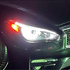 Y51フーガ 後期 US加工ヘッドライトの画像