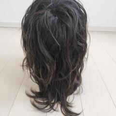メンズ ウィッグ ダークブラウン ニュアンスウェーブ ニュアンスパーマ ロング かつら ジャニーズ STARTO ENTERTAINMENT 韓国 コスプレの画像
