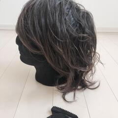 メンズ ウィッグ ダークブラウン ニュアンスウェーブ ニュアンスパーマ ロング かつら ジャニーズ STARTO ENTERTAINMENT 韓国 コスプレの画像
