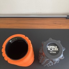 【お得セット】TriggerPoint フォームローラー（オレンジ）＆ RumbleRoller Xfirm（ブラック／ショートサイズ） 美品 の画像