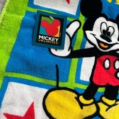 新品　大きめ　ミッキー　ディズニーバスタオルの画像