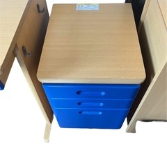 ◯美品‼️無料‼️0円 盆限定‼️ニトリ 学習机 椅子 セット ブルー 組み合わせデスク の画像