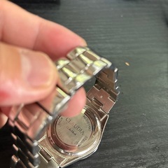 CLAUDIA シルバー クロノグラフ 時計の画像