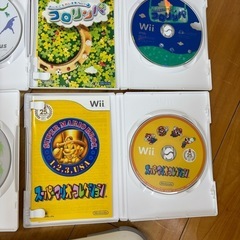 Wii カセット6個　マリオカートハンドル２つ　バランスWiiボードの画像