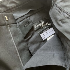 ☆学生服セット Power Black 丸洗いOK 学生服 学ラン160A 標準体型 のびのびストレッチ 黒 ＆ズボン73の画像