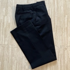 ☆学生服セット Power Black 丸洗いOK 学生服 学ラン160A 標準体型 のびのびストレッチ 黒 ＆ズボン73の画像