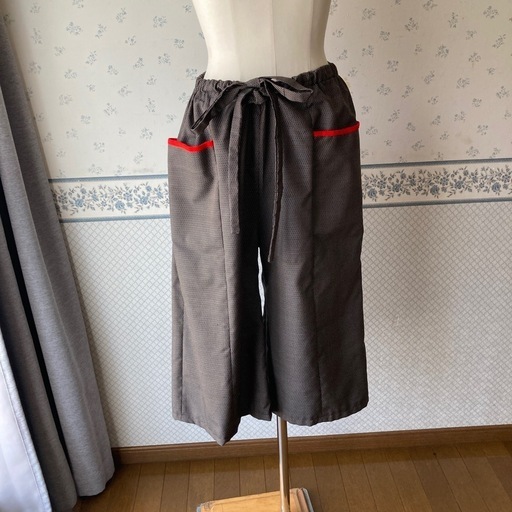 大島紬　手作り　セットアップ