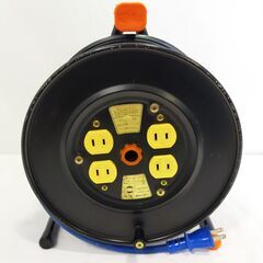 △ 日動工業 コードリール ドラムリール 延長コード 全長30m NR-304D 屋内型 動作確認済 傷サビあり 現状渡しの画像