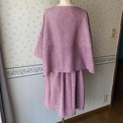 絞り　セットアップ　手作り　薄い
紫色の画像