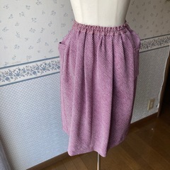 絞り　セットアップ　手作り　薄い
紫色の画像