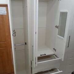 ★リユースのサカイ日立店★HJ7397 マルミツ クローゼット ホワイト H200.6×D54.3×W88.9 クリーニング済み の画像