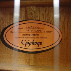 EPIPHONE アコースティックギター AJ-45S-VS エピフォン アコギ J-45タイプ 札幌 手稲の画像