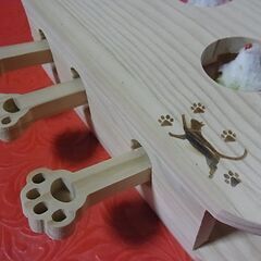 猫の下僕 猫のおもちゃ もぐらたたき 知育玩具 一人遊び ねずみ 木製 【日本ブランド】の画像