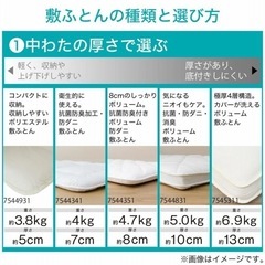 ボリューム敷布団　ダブル　10㎝の画像