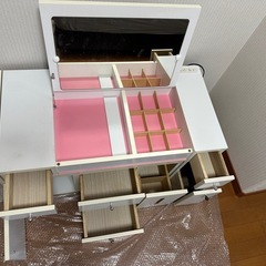 【多数出品中】伸縮可能ドレッサー　珍しい座卓型化粧台　用途色々作業台にもの画像