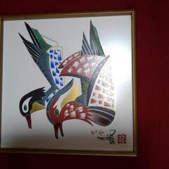 陶板額縁　九谷焼三階月城の画像