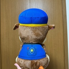 パウパトロール　ちょこんとおすわり　Lぬいぐるみ　チェイスの画像