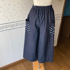 書正紬　　セットアップ　手作りの画像