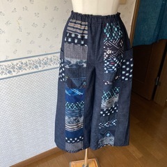 書正紬　　セットアップ　手作りの画像