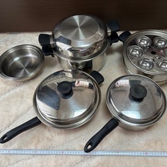 【超お得】アムウェイ Amway クィーンクックウェア3点セット の画像