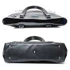 森野帆布 MORINO CANVAS 2WAYトートバッグ 東急ハンズ限定デザイン ブラック×ブルーの画像