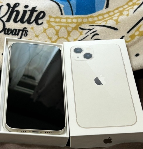 iPhone 13 ホワイト 128gb バッテリー100 付属品