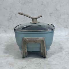 A7633【お買い得商品‼】ラドンナ Toffy PALE AQUA グリル鍋 コンパクトマルチ電気鍋 電気鍋  K-HP3の画像