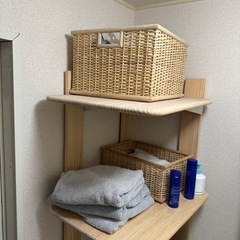 洗濯機上DIY収納　材料一式の画像