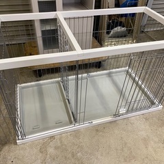 ペティオ 犬用 トイレ別 本体 おしゃれ 室内 Petio トイレのしつけが出来る ドッグルームサークル ケージ ペットゲージの画像
