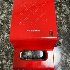 récolte ホットサンドメーカー レッドの画像