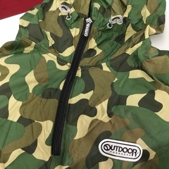 アウトドア　プロダクツ　レインポンチョ　迷彩柄　Lサイズの画像